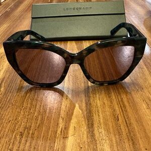 Longchamp Women's Green Tortoise Sunglasses